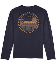 Load image into Gallery viewer, Navy Emerald Isle Apparel Shuffler Long Sleeve T-Shirt