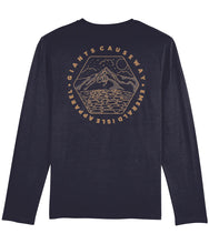 Load image into Gallery viewer, Navy Emerald Isle Apparel Shuffler Long Sleeve T-Shirt