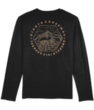Load image into Gallery viewer, Black Emerald Isle Apparel Shuffler Long Sleeve T-Shirt