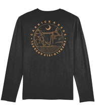 Load image into Gallery viewer, Black Emerald Isle Apparel Shuffler Long Sleeve T-Shirt