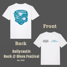 Load image into Gallery viewer, Blues Festival White T Shirt
