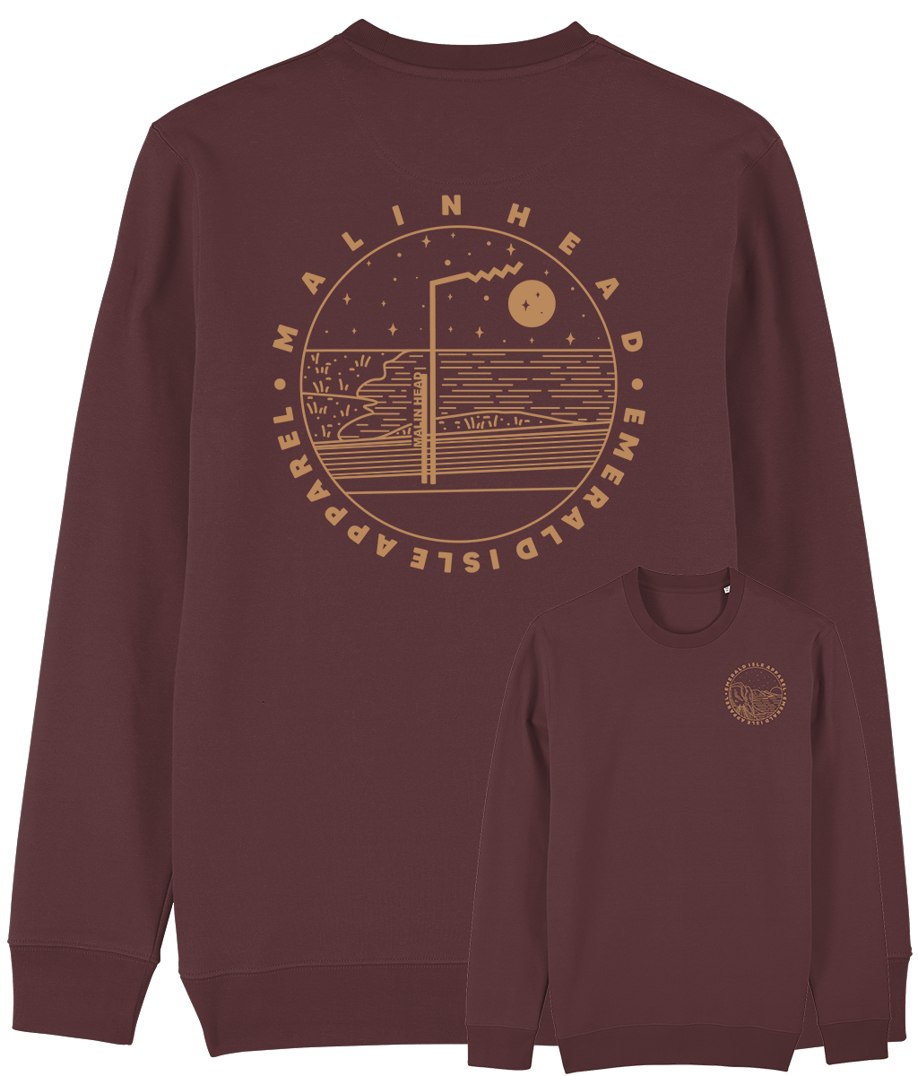 Burgundy Malin Head Sweatshirt