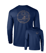 Load image into Gallery viewer, Navy Emerald Isle Apparel Long Sleeve T-Shirt
