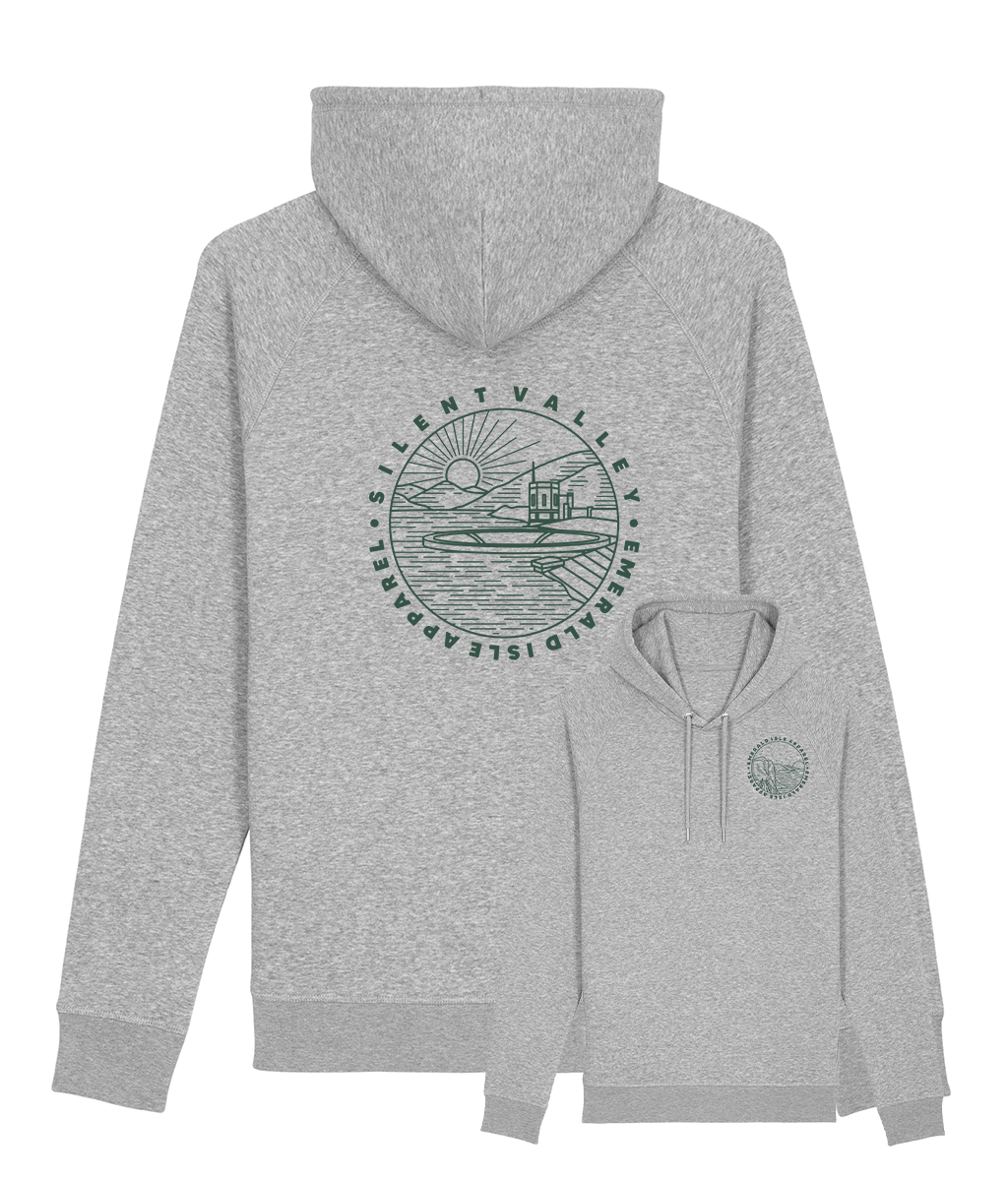 Grey Silent Valley Pullover Side Pocket Hoodie