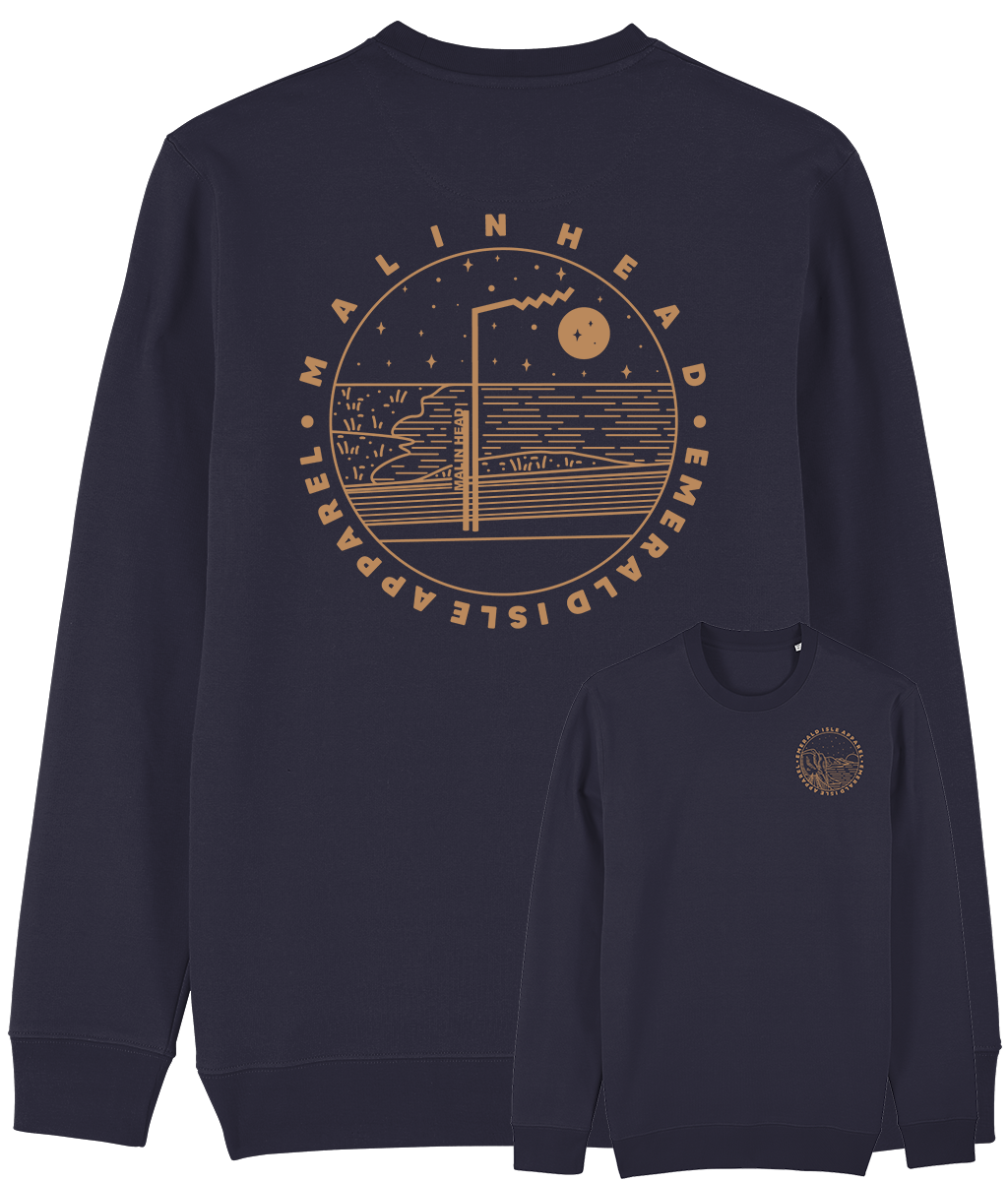 Navy Malin Head Sweatshirt