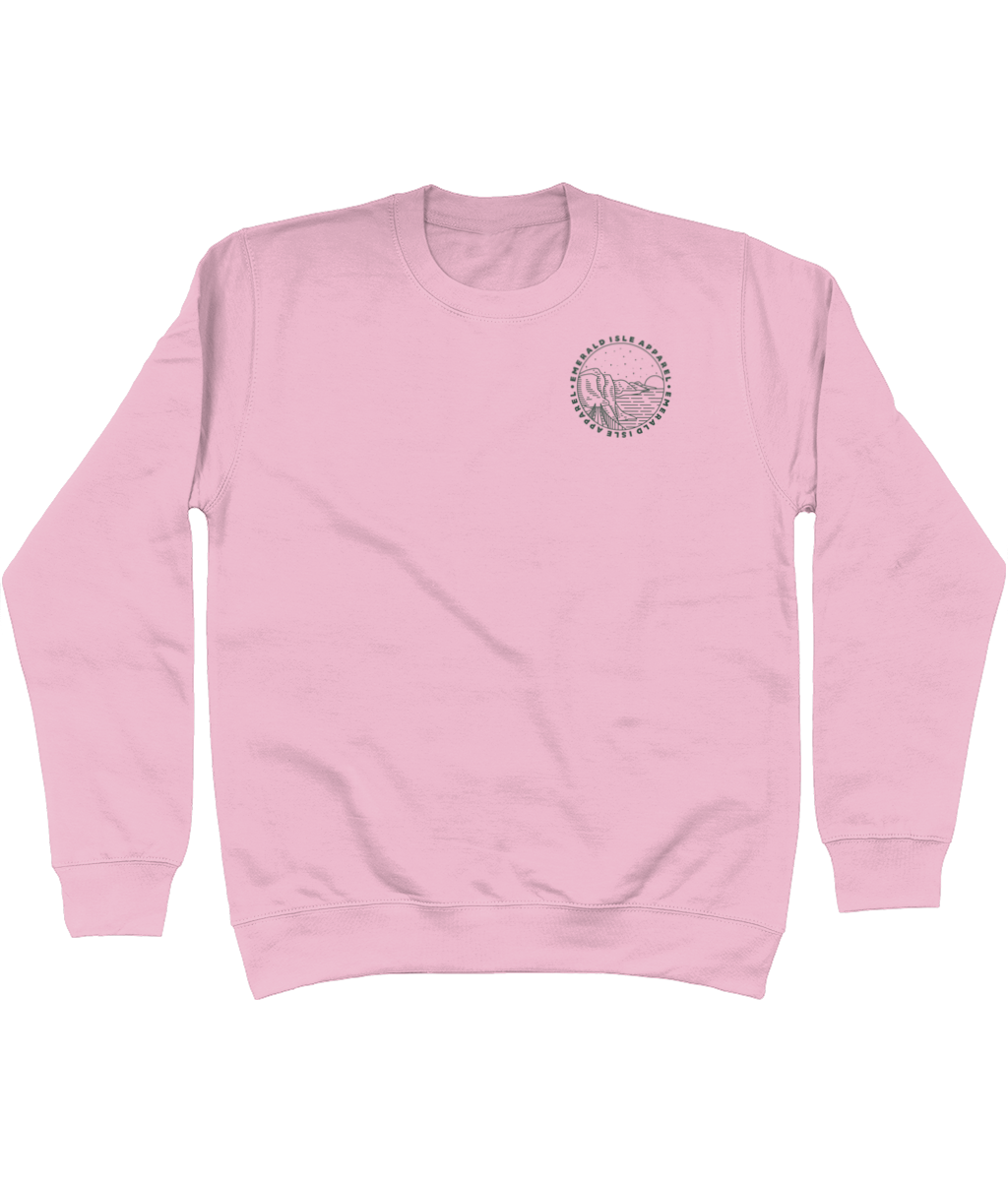 Pink Emerald Isle Apparel Logo Sweatshirt