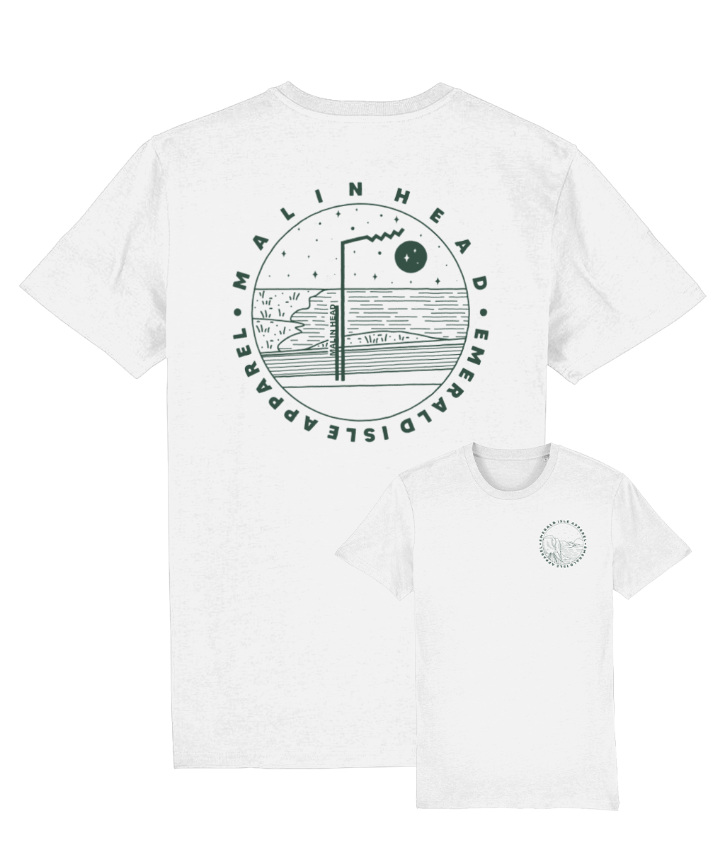 White Malin Head Unisex T-Shirt